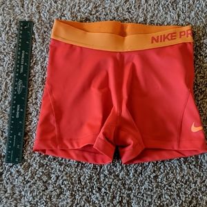 Nike Pro Dri-Fit Orange shorts